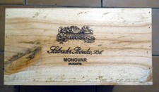 1x 6er Holzkiste Weinkiste OHK leer Monvar Salvador Poveda Spanien