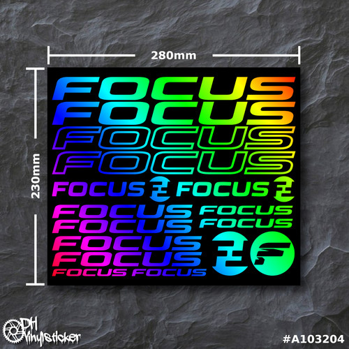 Focus stickersatz hologramm - hologramm, |