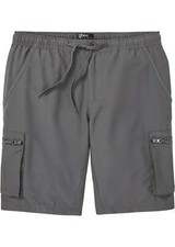 Mikrofaser Schlupf-Bermuda Gr. 50 Rauchgrau Herrenbermuda Cargo-Pants Neu