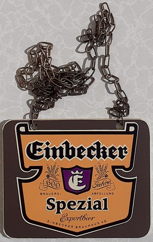 Einbecker bier zapfhahnschild - bier,
