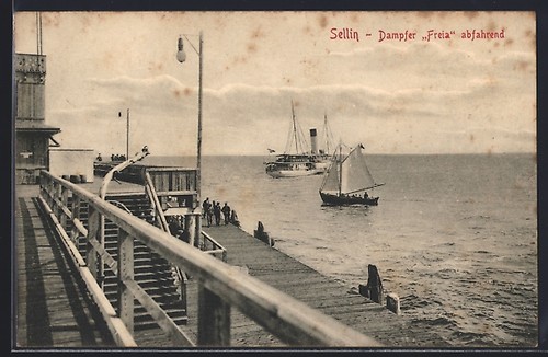 Sellin dampfer freia - sellin,,