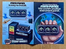 Mini-Panel Zusatzinstrumente Oldtimer USA Original 1980 Vintage Advert Werbung