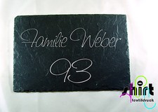Schiefertafel Namensschild Hausnummer Name Schiefer Türschild Haustürschild