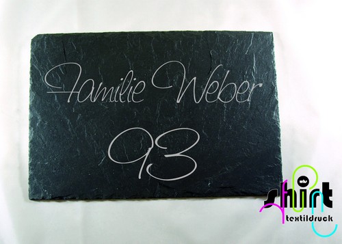 Schiefertafel namensschild - schiefertafel,