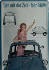 1 Blechpostkarte, 14,5 x 10