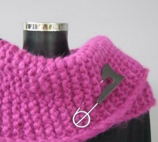 Ziernadel Sicherheitsnadel HORN - Schwarz - Verschlussnadel Ponchoverschluß