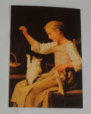 1x Postkarten Mädchen mit