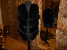 FUCHSWESTE PELZ WESTE SCHWARZ