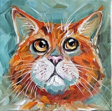 Ölbild Gemälde 20x20 cm