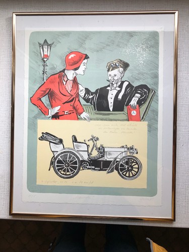 Mercedes lithographie 1985 - mercedes,