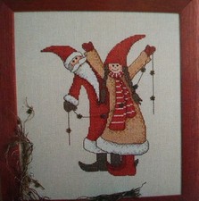 Stickvorlage, Kreuzstich  aus Handarbeitsheft A5,  " 2 lustige Gesellen  " 