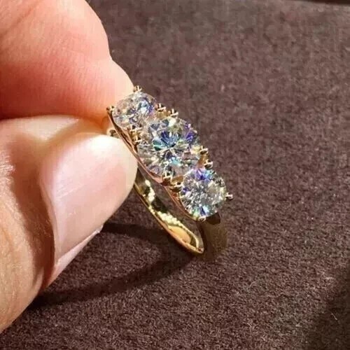 Karat rundschliff moissanit - 3,