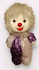 Vintage harlekin clown puppe - clown,