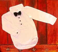 H&M Baby-Body mit Fliege weiß