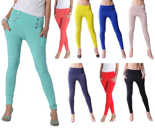 Damen hoher bund treggings - hoher,