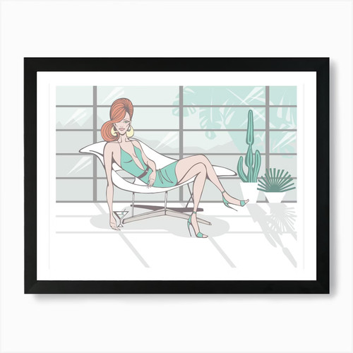Eames chair druck - chair, kunstdruck