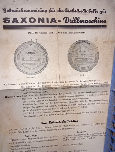 Saxonia drillmaschine - saxonia,
