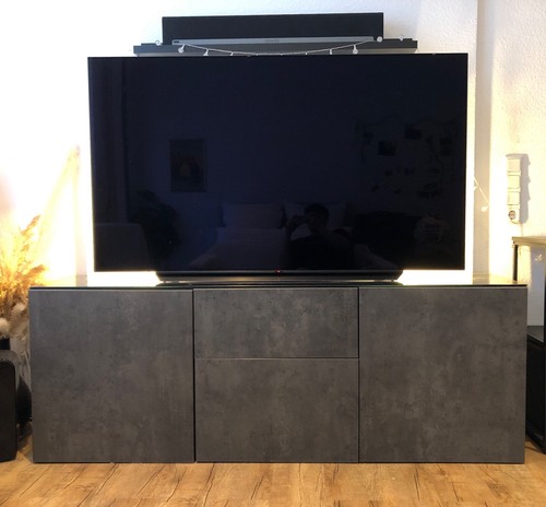Schrank schwarz 180 cm - schrank,