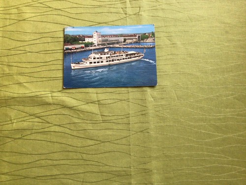 Postkarte motorschiff schwaben - postkarte,