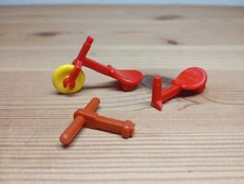 Schleich Zubehör Schlümpfe Teile für Dreirad + Rasenmäher Ersatzteile defekt 