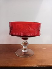 Leonardo Bonboniere, Schale, Rotglas, Leonardo Handarbeit