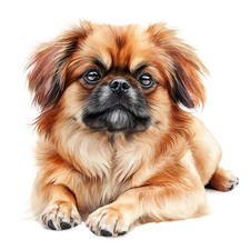 6x stickers Pekingese car