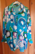 Bluse silkroad Gr. S türkis - grün - blau