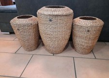 Pflanzenkörbe  Rattan 3-teilig Groß