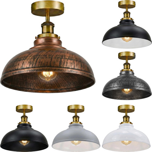 Vintage metall deckenlampe led - metall,
