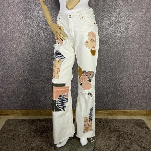 Women bershka jeans beige - bershka,
