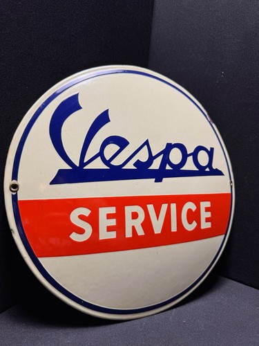 Vespa service emailleschild - service,