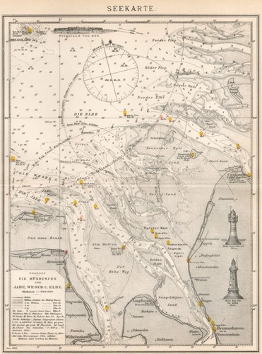 Historische seekarte 1899 - historische,