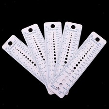 2-10 mm 5 Stück Stricknadel Zollstärke cm Lineal Werkzeuge zum Häkeln