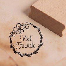 Motivstempel viel freude - viel,
