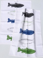 2x Geschirrtücher Fische