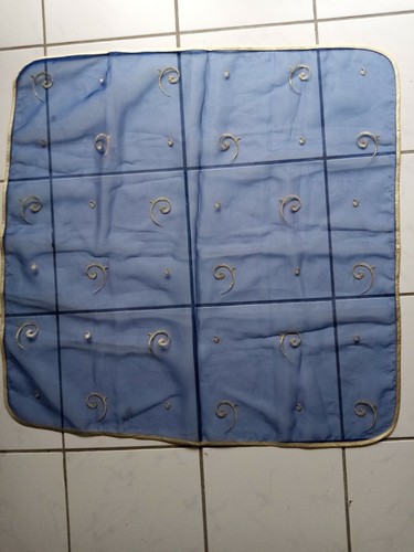 Tischdecke blau 88x88 - 88x88, cm