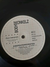 Böhse  Onkelz Kneipenterroristen Metal Enterprises 1988 OHNE AUSSENHÜLLE