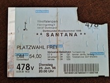 SANTANA - Konzert Ticket von