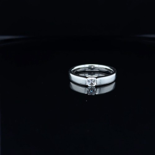 950 platin asscher cut - 950, asscher-cut