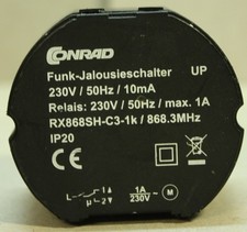 Conrad FS20 Jalousieschalter UP baugleich ELV FS20 RSU Rollladenschalter