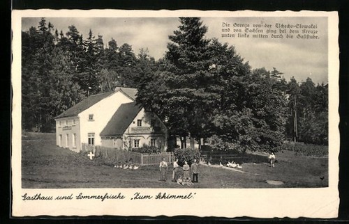 Ansichtskarte bad brambach - ansichtskarte,