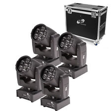 ETEC LED Zoom Moving Head 7Z Set mit Flightcase TOURSET 7x15 Watt Zoomfunktion