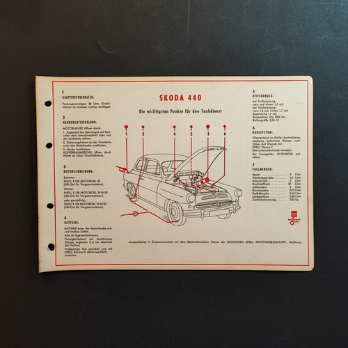 Skoda schmierplan 440 - ,