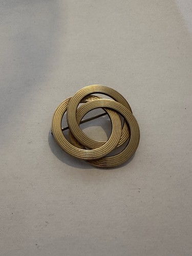 Vintage brosche goldfarben - brosche,