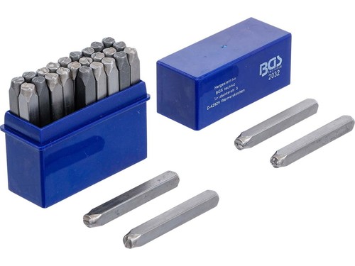Schlagbuchstaben satz 5mm - satz,