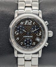 Montblanc Star Meisterstück Chronograph Uhr 7038 Quarz Uhr Stahl Ø36mm #824