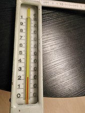 Jumo Thermometer 0-100 Grad Industrie Maschinenthermometer Winkel 90°   220x52mm