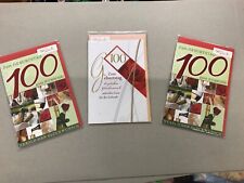 3 Glückwunsch Karten zum 100 sten Geburtstag - neu