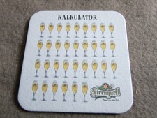Bierdeckel ,   Sternquell ,  Kalkulator