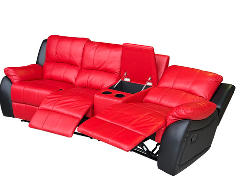 Kinosofa sitzer leder - kinosofa, 3-sitzer